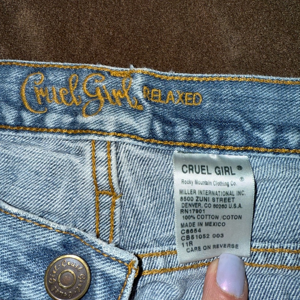 Cruel Girl Blue Straight Leg Jeans